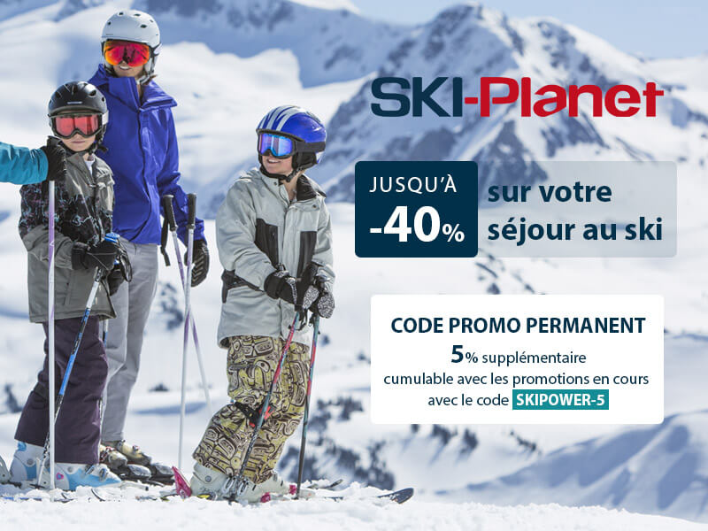 Ski Planet : jusqu'à -40% sur votre séjour au ski